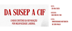 Notícia: Ejud2 anuncia evento “Da SUSEP à CIF: o novo critério da reparação por incapacidade laboral”