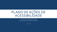 Plano de ações de Acessibilidade - exercício de 2022, no formato pdf, com 100 kb