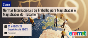 Notícia: EJUD2 realiza sorteio de seleção de Magistrados(as) para participação no curso “Normas Internacionais do Trabalho para Magistradas e Magistrados do Trabalho”, da ENAMAT