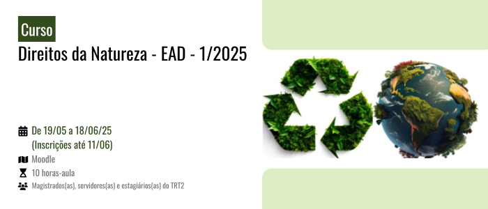 Notícia: Curso: Direitos da Natureza - EAD - 1/2025