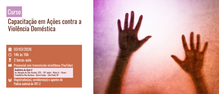 Notícia: Curso: Capacitação em Ações contra a Violência Doméstica
