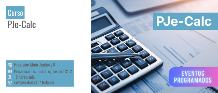 Notícia: Curso PJe-Calc
